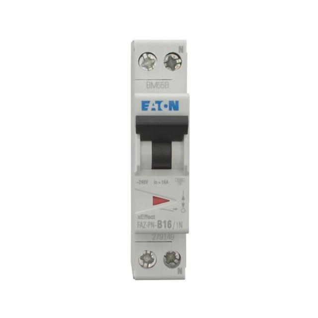FAZ-PN-B16/1N Wyłącznik nadprądowy 10kA 1 moduł B16A 1P+N 279149 EATON