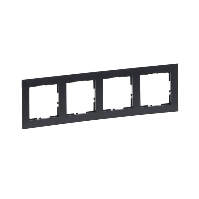 Suno Ramka Poczwórna 4-Krotna Ciemnoszary 721554 LEGRAND