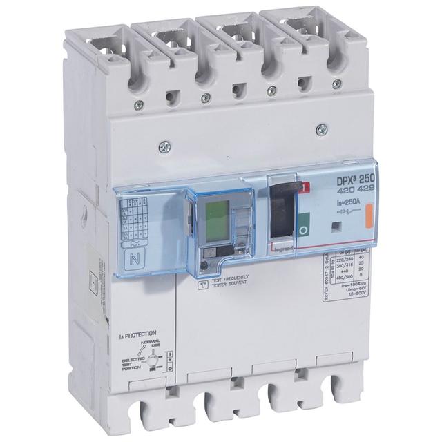 Wyłącznik DPX3 250 El+P Z Zab. R-Pr.4P 250A 25Ka 420429 LEGRAND