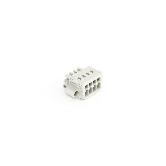 Gniazdo MCS‑MINI Classic 4‑biegunowy jasnoszare raster 3,5mm 734‑104/107‑000 /100szt./ WAGO