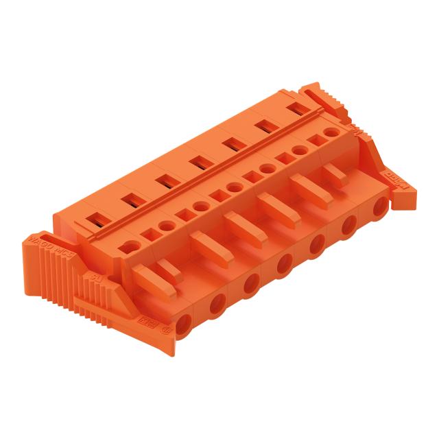 MCS-MIDI Classic gniazdo 7-bieg. pomarańczowe raster 7,62 mm /25szt./ WAGO