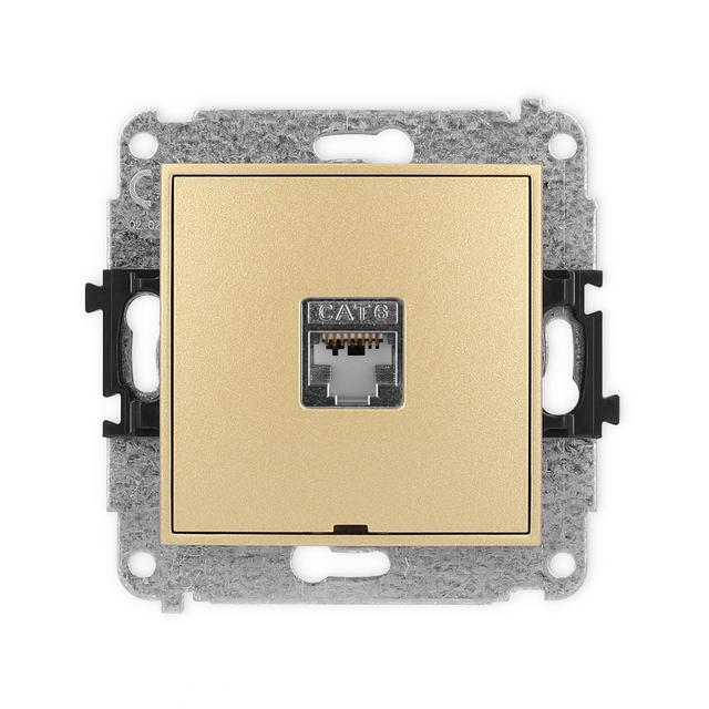 ICON Mechanizm gniazda komputerowego pojedynczego 1xRJ45, kat. 5e, ekranowany, 8-stykowy, bez pola o