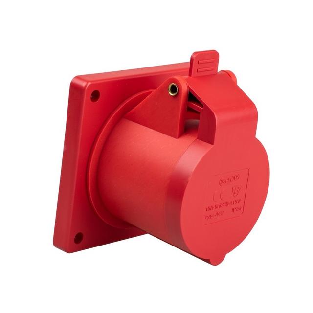 Gniazdo siłowe do wbudowania 16A 3P + uziemienie