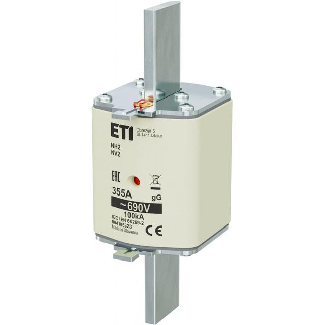 Wkładka topikowa NH zwłoczna KOMBI NH2 gG 355A 690V 004185323 ETI