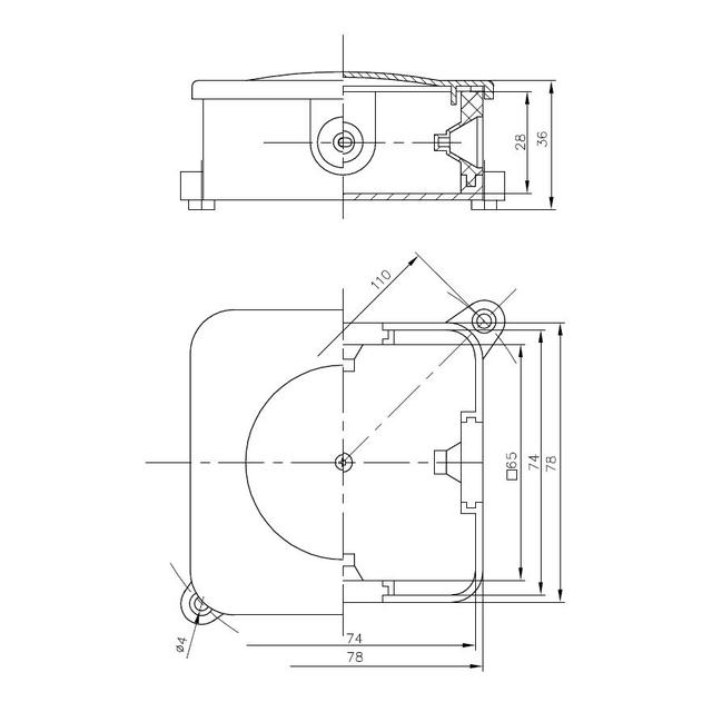 Puszka P-2 bez wkładu IP44