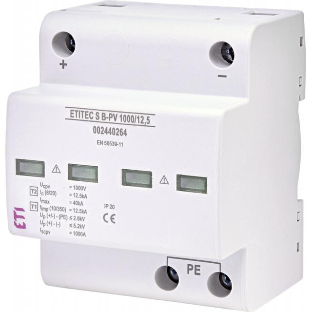 Ogranicznik przepięć T1 (B) - do systemów PV TEC S B-PV 1000/12,5 002440264 ETI