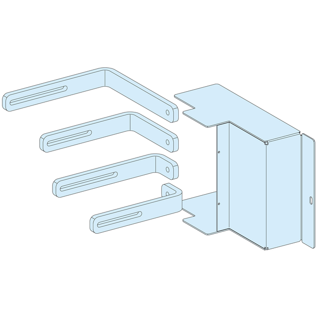 Rozdzielnice PrismaSet, podłączenie poziomo wtykanego NSX630 z łącznikami 630A 4P