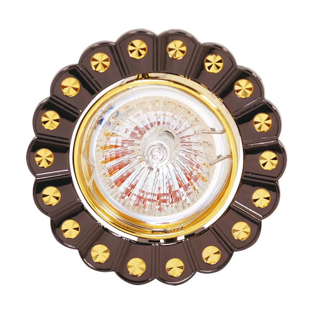 Sufitowa oprawa punktowa HL759 TITANIUM BLACK/GOLDEN