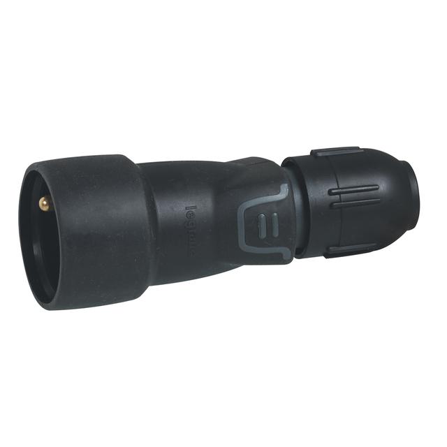 GNIAZDO WTYCZKOWE PRZENOŚNE GUMOWE 2P+Z - 16 A - IP44 - IK08 - AUTOZACISKI I DŁAWIK, Legrand