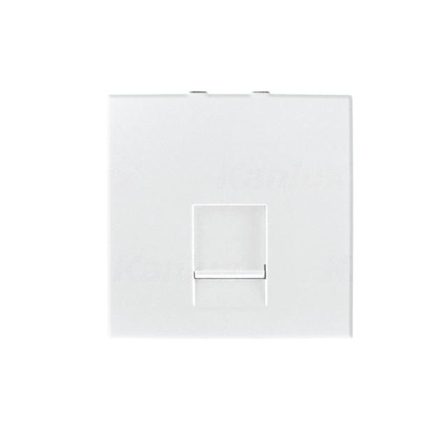 BIURO 04-1405-102 bi  Gniazdo komputerowe pojedyncze, (RJ45Cat 5e), m45