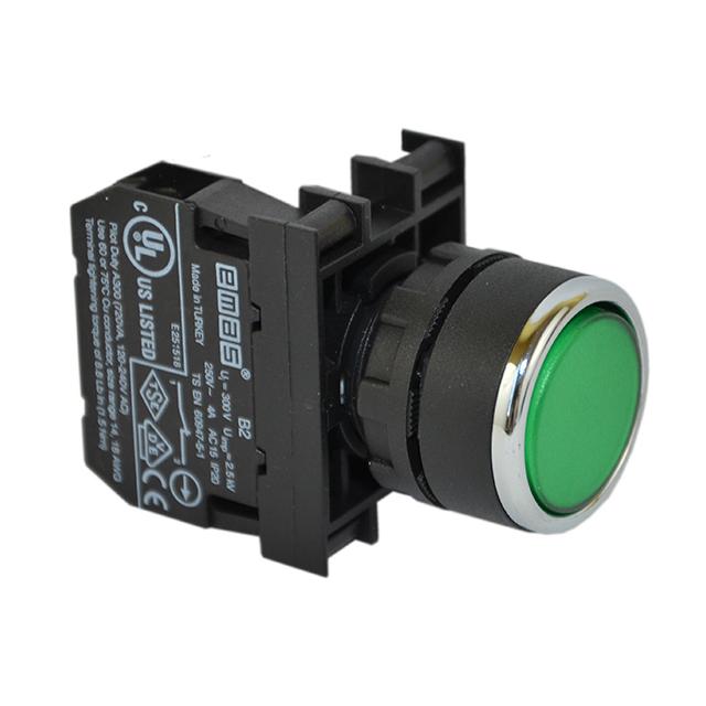Przycisk kryty 1NC zielony