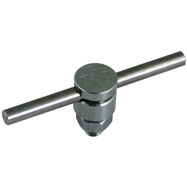 Zacisk KS, 1-częściowy M10, stal nierdzewna NIRO (V4A)