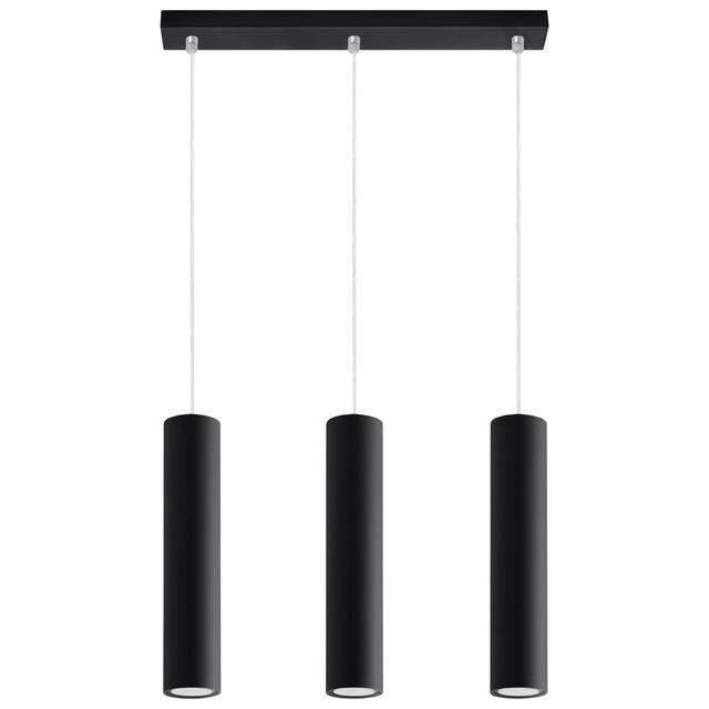 Sollux Lampa wisząca LAGOS 3L czarny SL.0329