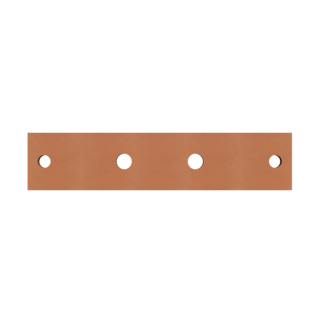 ZX2032 Szyna miedziana 40x10mm, L:434mm