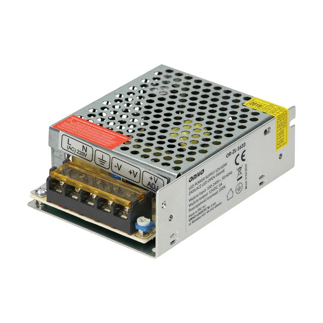 Zasilacz open frame 12 VDC 60W IP20 przeciążalność chwilowa 150% OR-ZL-1633 ORNO