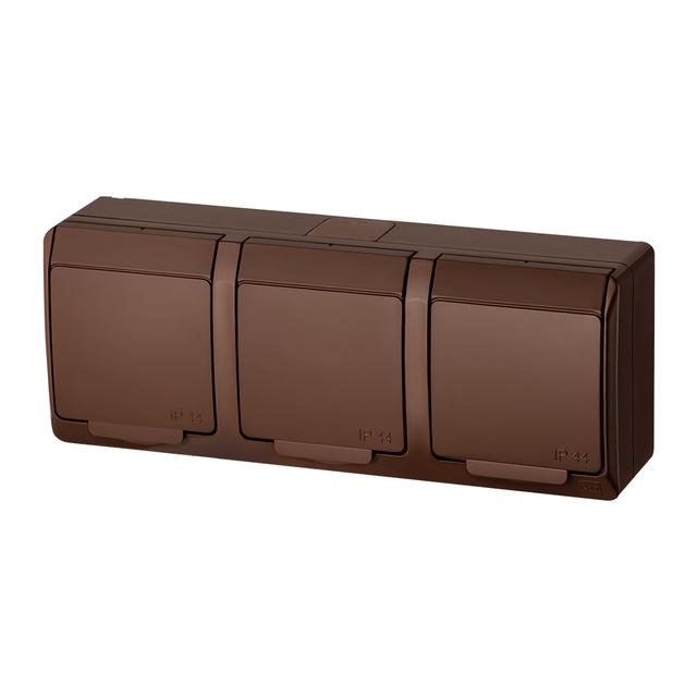 GNT HERMES 3X2P+Z IP44 BRĄZ