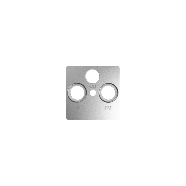 Simon 82 Pokrywa gniazda R-TV-SAT aluminium 82037-93 KONTAKT
