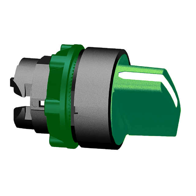Harmony XB5 Przełącznik krótkiego 3 pozycyjnego z samopowrotem zielony plastikowy ZB5AD503 Schneider