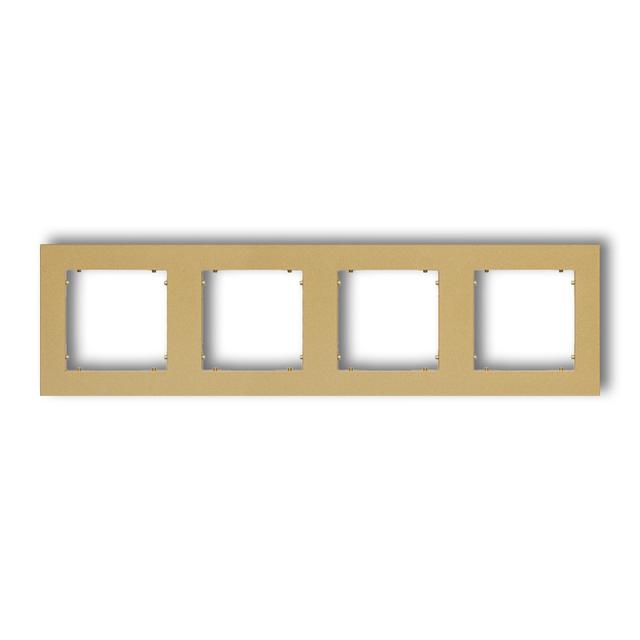 MINI Ramka uniwersalna poczwórna z tworzywa złota