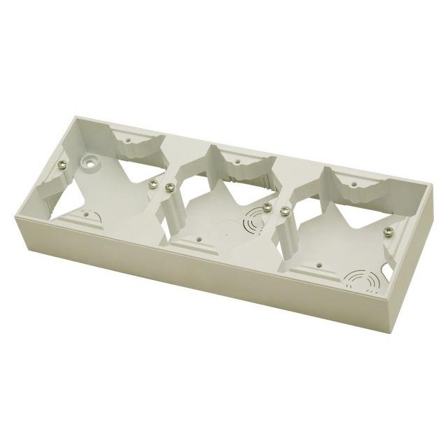 IMPRESJA Puszka instalacyjna potrójna - kolor ecru