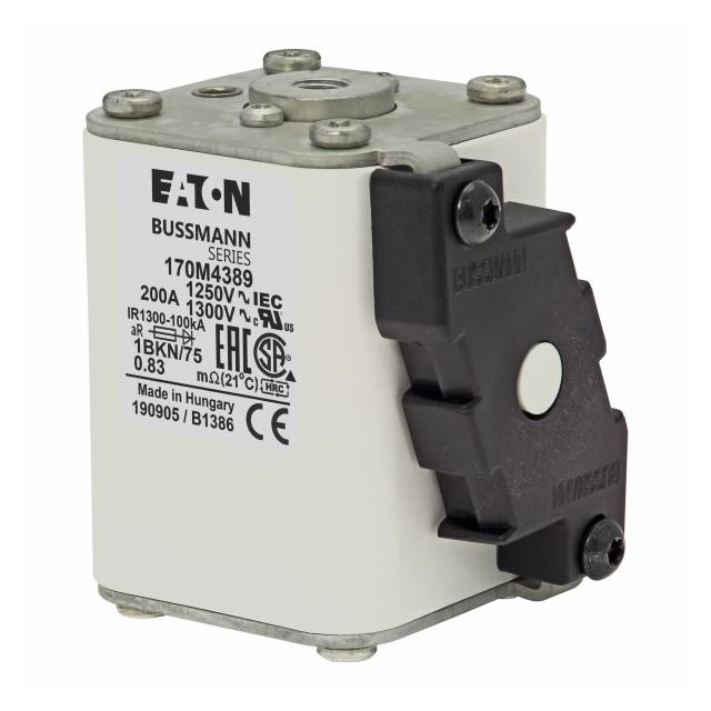FUSE 200A 1250V 1BKN/75 AR CU Wkładka szybka 200A AC 1250V rozmiar 1 53x69x74 mm aR IEC UL 170M4389