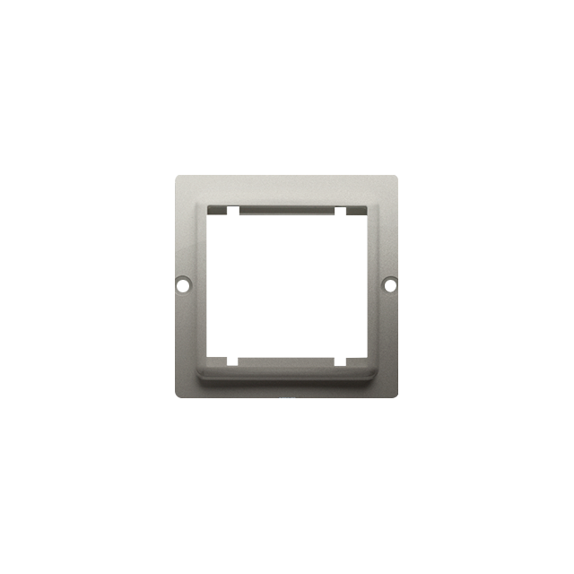 Simon Basic Adapter (przejściówka) na osprzęt standardu 45 × 45 mm. Montaż do puszki na wkręty satynowy BMA45/29 KONTAKT