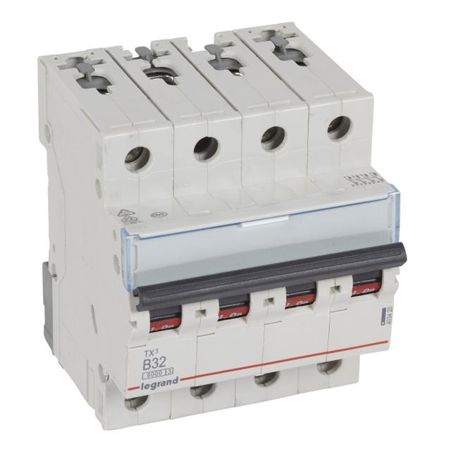 Wyłącznik Nadprądowy S 304 4P B32A 6kA TX3 403420 LEGRAND