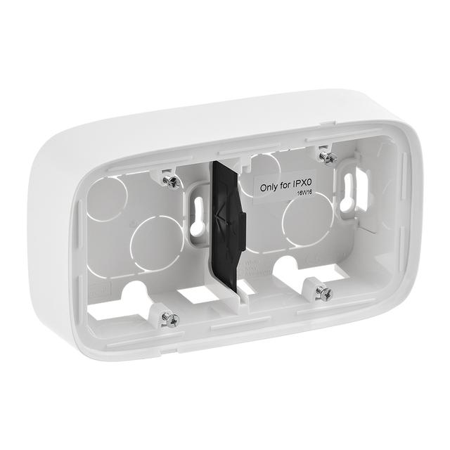 VALENA ALLURE - PUSZKA NATYNKOWA PODWÓJNA BIAŁA, Legrand