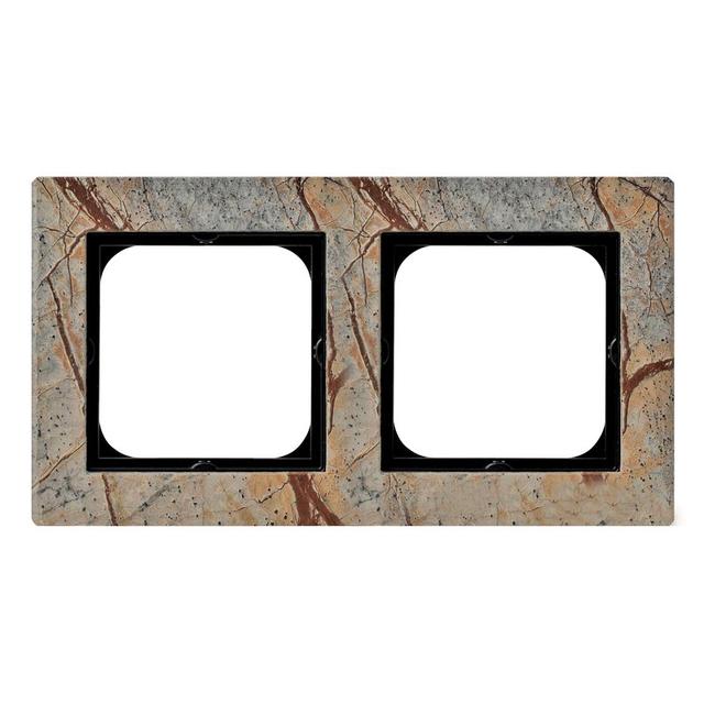 SONATA Ramka podwójna - kolor kamień (forest)