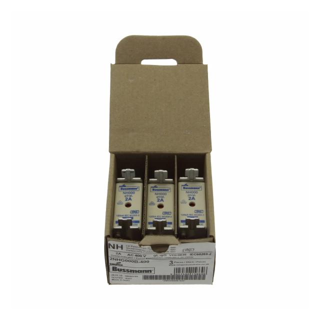 NH FUSE 2A 400V GG/GL SIZE 000 Wkładka NH000 2A 400V GL/GG podwójny wskaźnik 2NHG000B-400 EATON