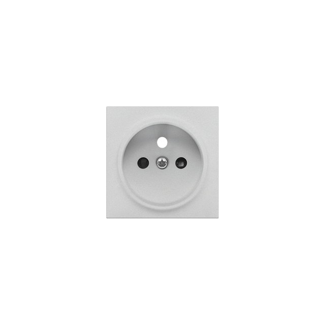 Simon 55 Pokrywa gniazda wtyczkowego pojedynczego do: SGZ1CM SGZ1M Aluminium mat TGZ1ZP/143 KONTAKT