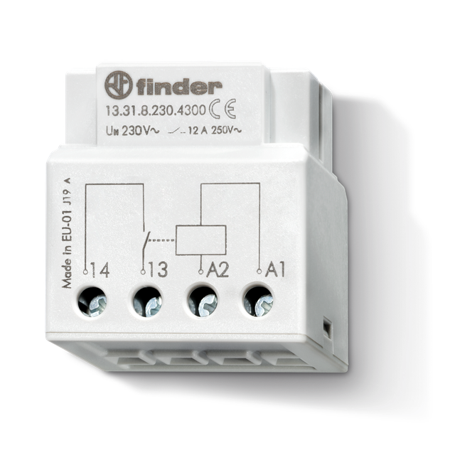 Elektroniczny przekaźnik monostabilny serii 13: 1Z 12A 12V AC 13.31.8.012.4300 /5szt./ FINDER