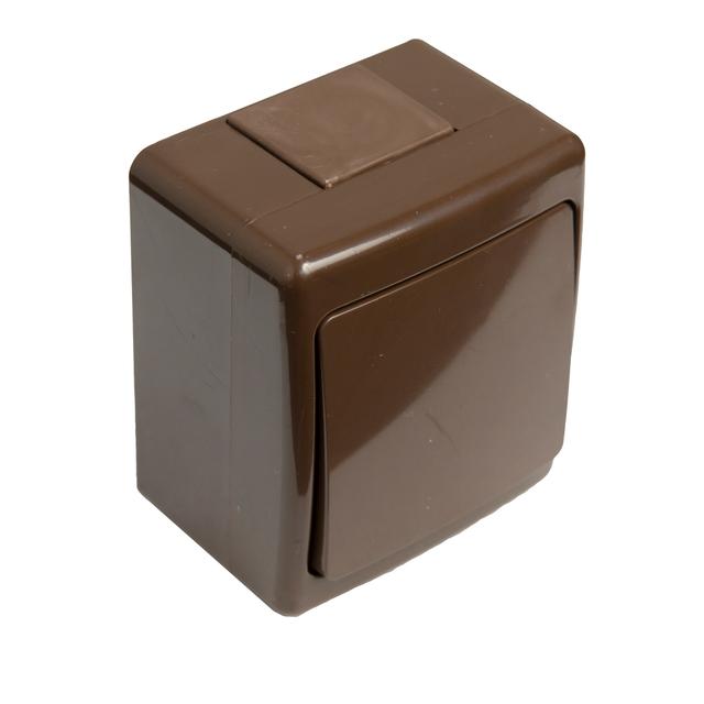 Wyłącznik BETA, pojedynczy, jednobiegunowy, IP44, brązowy