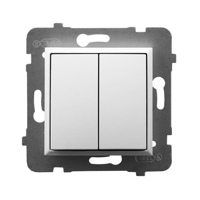 ARIA Łącznik dwugrupowy świecznikowy - kolor biały