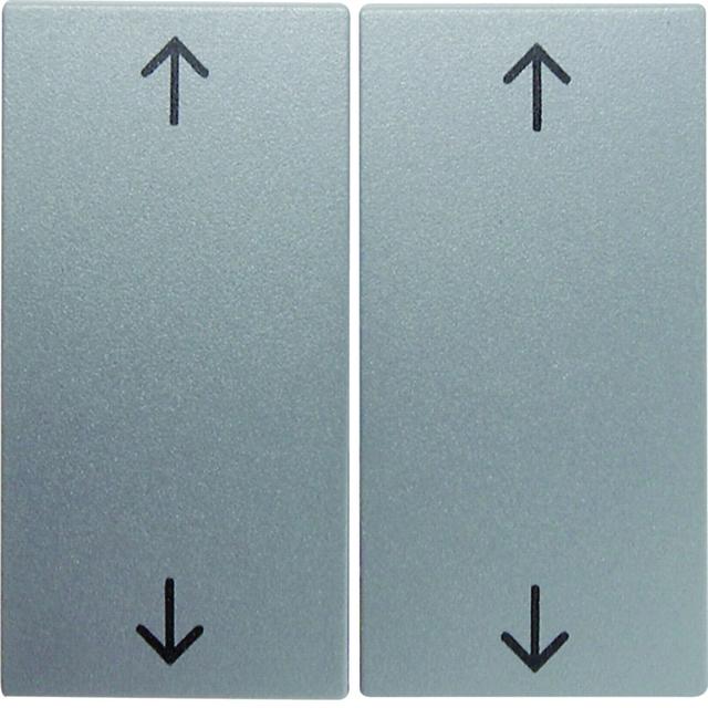 BERKER B.Kwadrat/B.7 Klawisze nadrukowany symbol strzałki do łącznika żaluzjowego aluminium mat laki