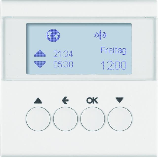 BERKER S.1/B.3/B.7 KNX RF quicklink Łącznik żaluzjowy czasowy do sterownika żaluzjowego i mechanizmu zasilającego Berker.Net biały 85745188 HAGER