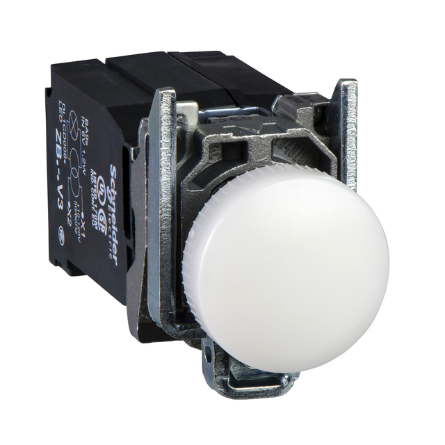Harmony XB4 Lampka sygnalizacyjna z białą żarówką 220/240V XB4BV41 Schneider