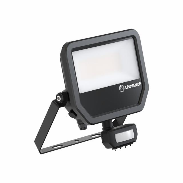 Naświetlacz LED z czujnikiem ruchu FLOODLIGHT sensor PFM G4 27W41W IP65 3000K 133lm/W czarny LEDVANC
