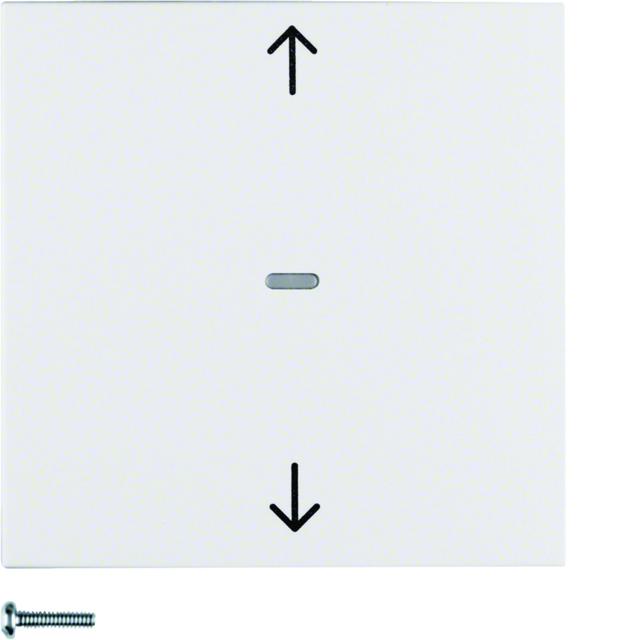 BERKER S.1/B.3/B.7 Przycisk żaluzjowy komfort do sterownika żaluzjowego biały 85241188 HAGER