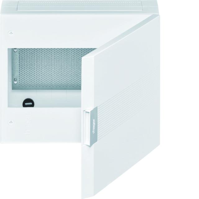 vega Rozdzielnica natynkowa teletechniczna 1R IP40 drzwi białe VB118MP HAGER