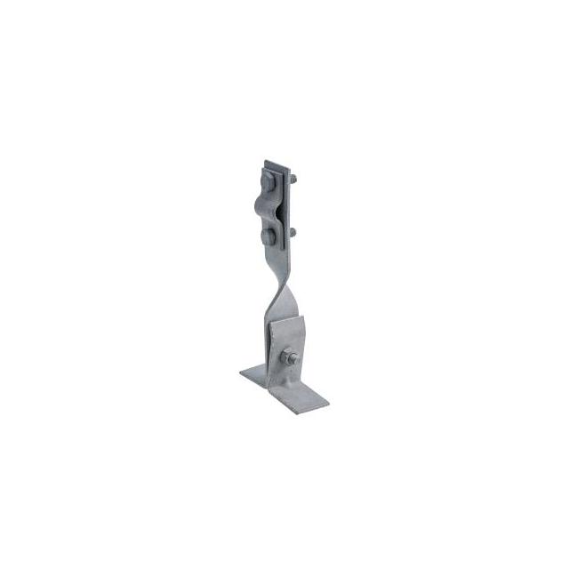Uchwyt na blachę,kątowy, skręcony B=130mm z/śr oc.ogniowy R.8062 PAWBOL