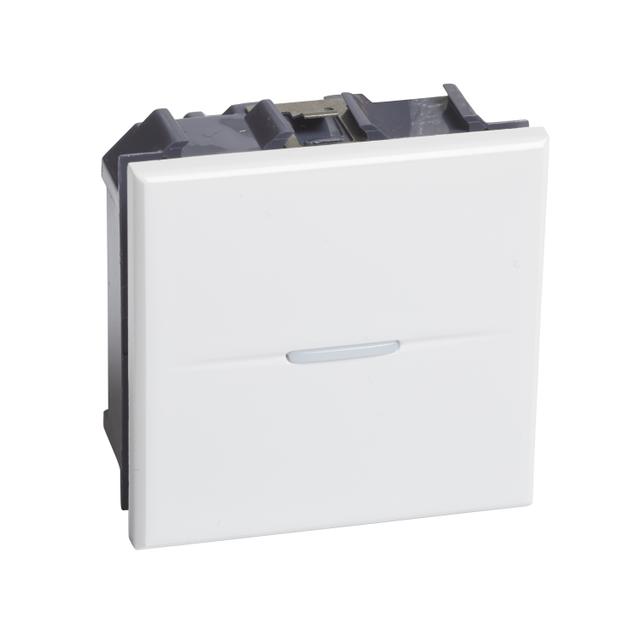 AXOLUTE - Łącznik jednobiegunowy 10AX (zaciski śrubowe) 2 moduły AXIAL biały, Bticino