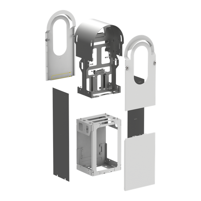 Obudowa zestawu, EVlink Pro AC Metal, do stojącej stacji z 2 punktami ładowania, stalowa