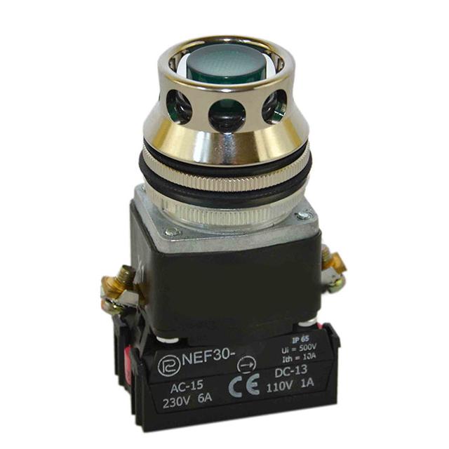 Przycisk NEF30-UKLY/24V zielony