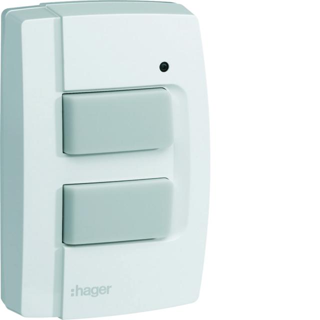 KNX q/e/s Natynkowy nadajnik radiowy 2-krotny IP55 TRE302 HAGER