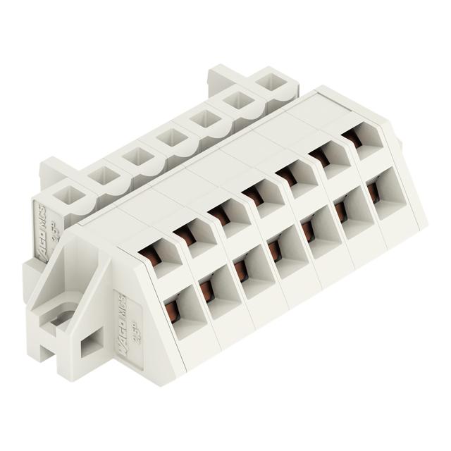 Gniazdo MCS‑MIDI Classic kątowe 7‑biegunowe jasnoszare raster 5mm 721‑307/031‑000 /50szt./ WAGO
