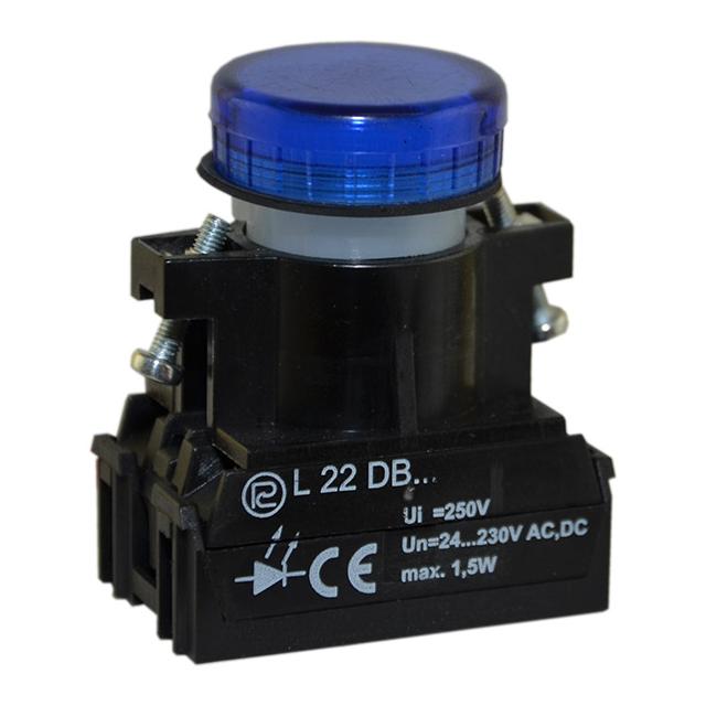 Lampka L22/24V/W3 niebieska