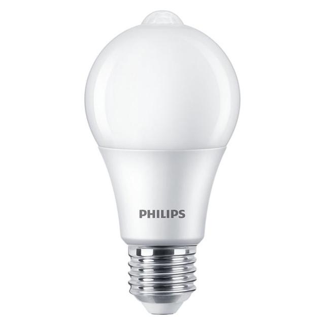 Żarówka LED 8W=60W 806lm 2700K barwa ciepła z czujnikiem ruchu 60W A60 E27 WW FR 1SRT4 PHILIPS