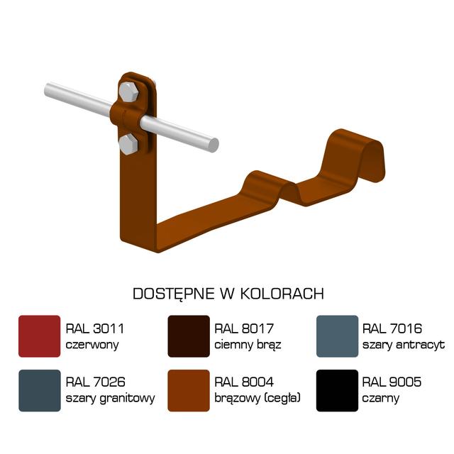 Uchwyt dach.prof. WZÓR 24  Z-śruba, H=10 cm /LA/