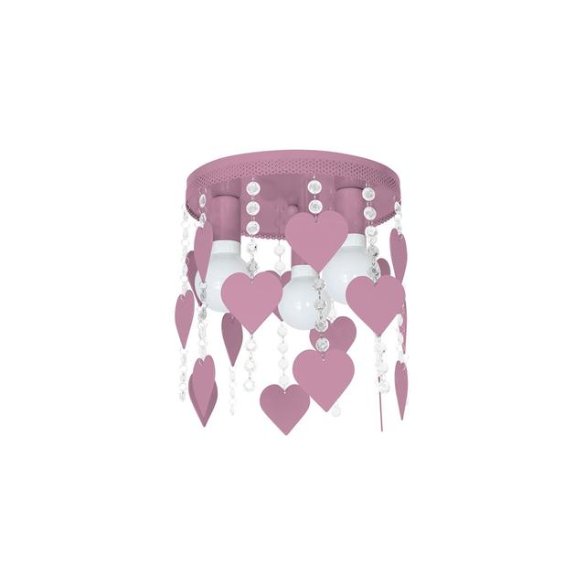 Milagro plafon Corazon 3xE27 różowy MLP1149
